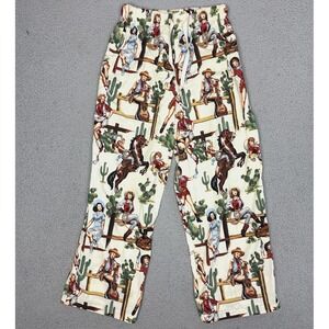 Original Cowboy Pajamas Pants Cream Western Cowgirl Made in Texas